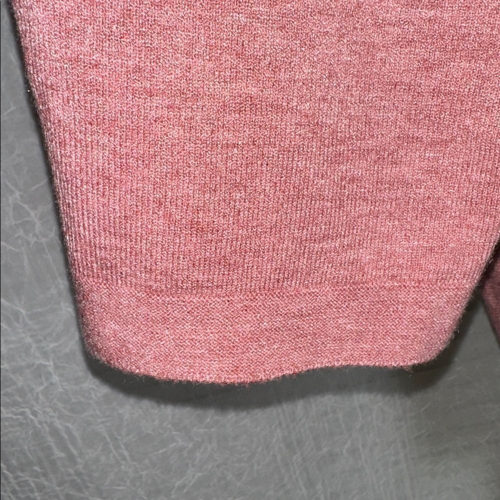 Vila Milano 1X Heather Pink Rose Bouquet V-Neck Dolman Sleeve Fine Knit Sweater - Picture 7 of 11